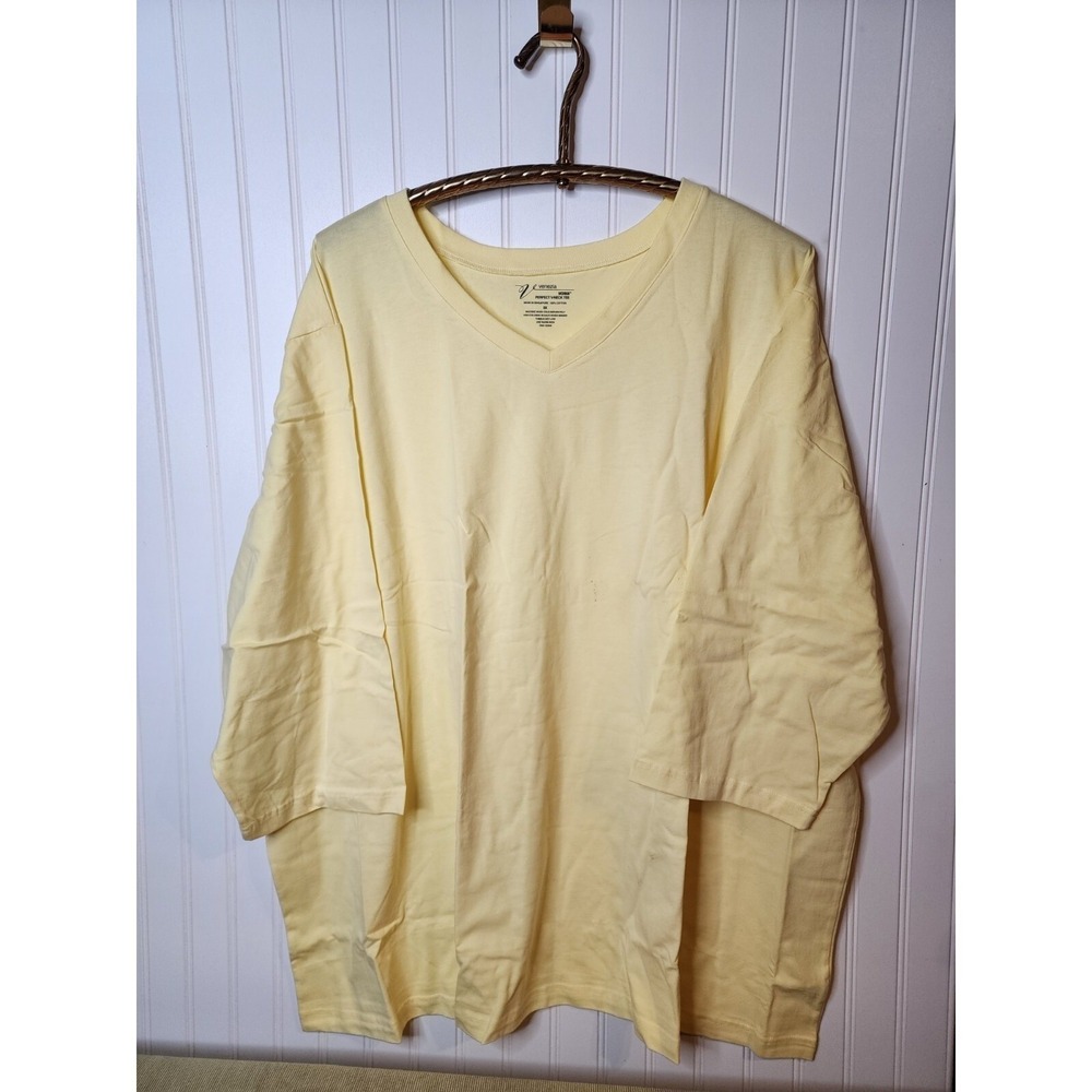 Venezia Shirt 5 X V-Neck Classic Basics 100% Cotten Tee